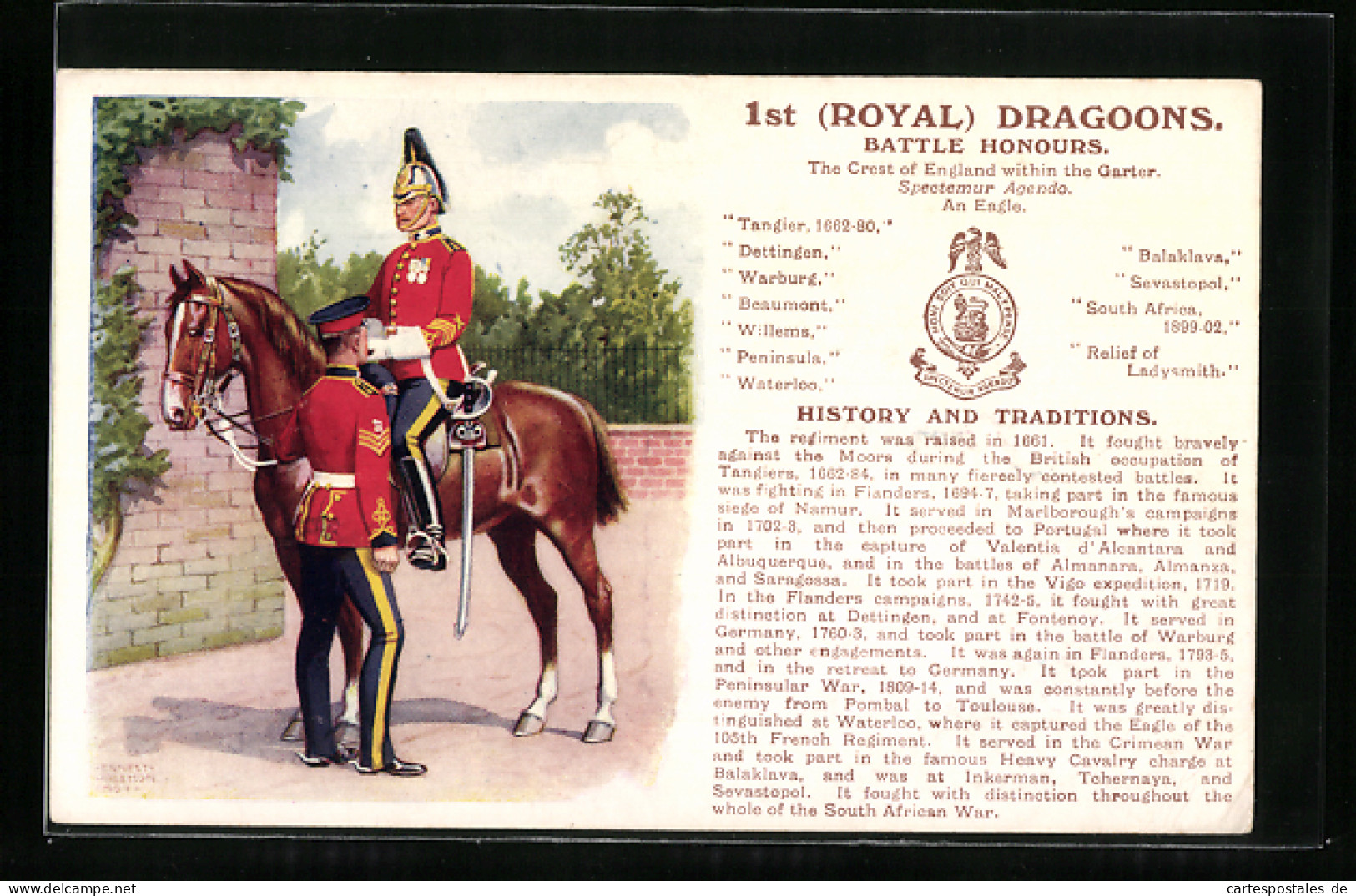 Artist's Pc 1st Royal Dragoons, Soldat Zu Pferd  - Régiments