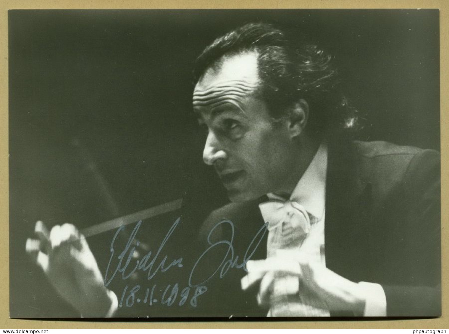 Eliahu Inbal - Israeli Conductor - Signed Nice Photo - 1998 - COA - Singers & Musicians
