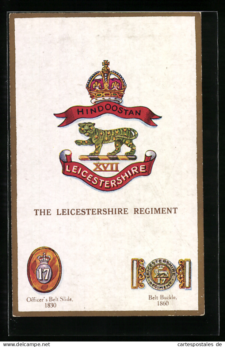 Pc Britisches Regiment, The Leicestershire Regiment, Belt Buckle 1860  - Régiments