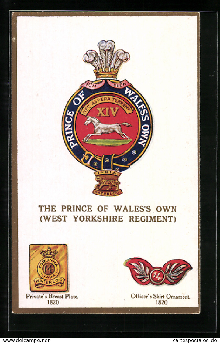 Pc Britisches Regiment, The Prince Of Wale`s Own (West Yorkshire Regiment), Officer`s Skirt Ornament 1820  - Regimientos