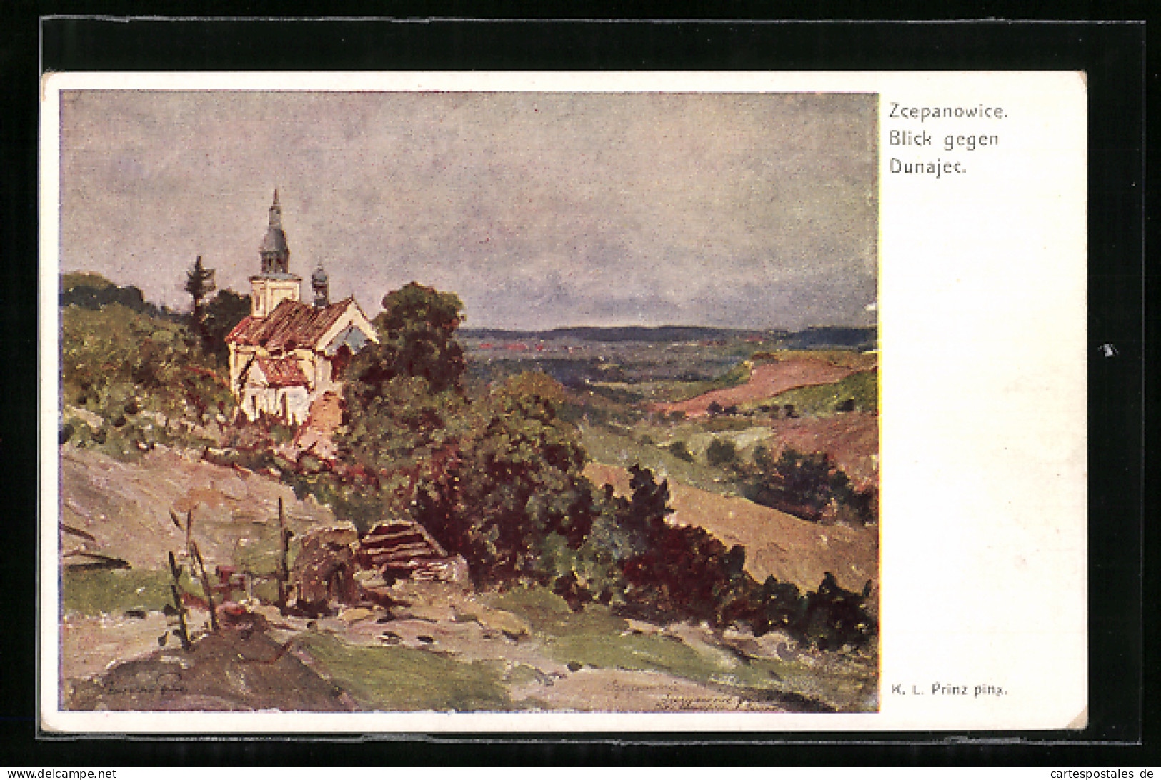 Künstler-AK Rotes Kreuz Nr. 223, Zcepanowice, Blick Gegen Dunajec, Panorama  - Croix-Rouge