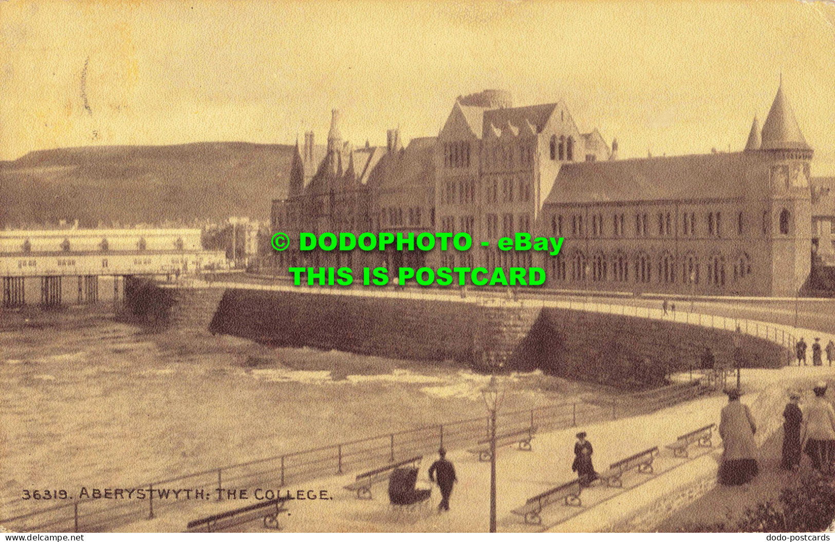 R559428 Aberystwyth. The College. The Photochrom. Sepiatone Series. 1912 - Monde