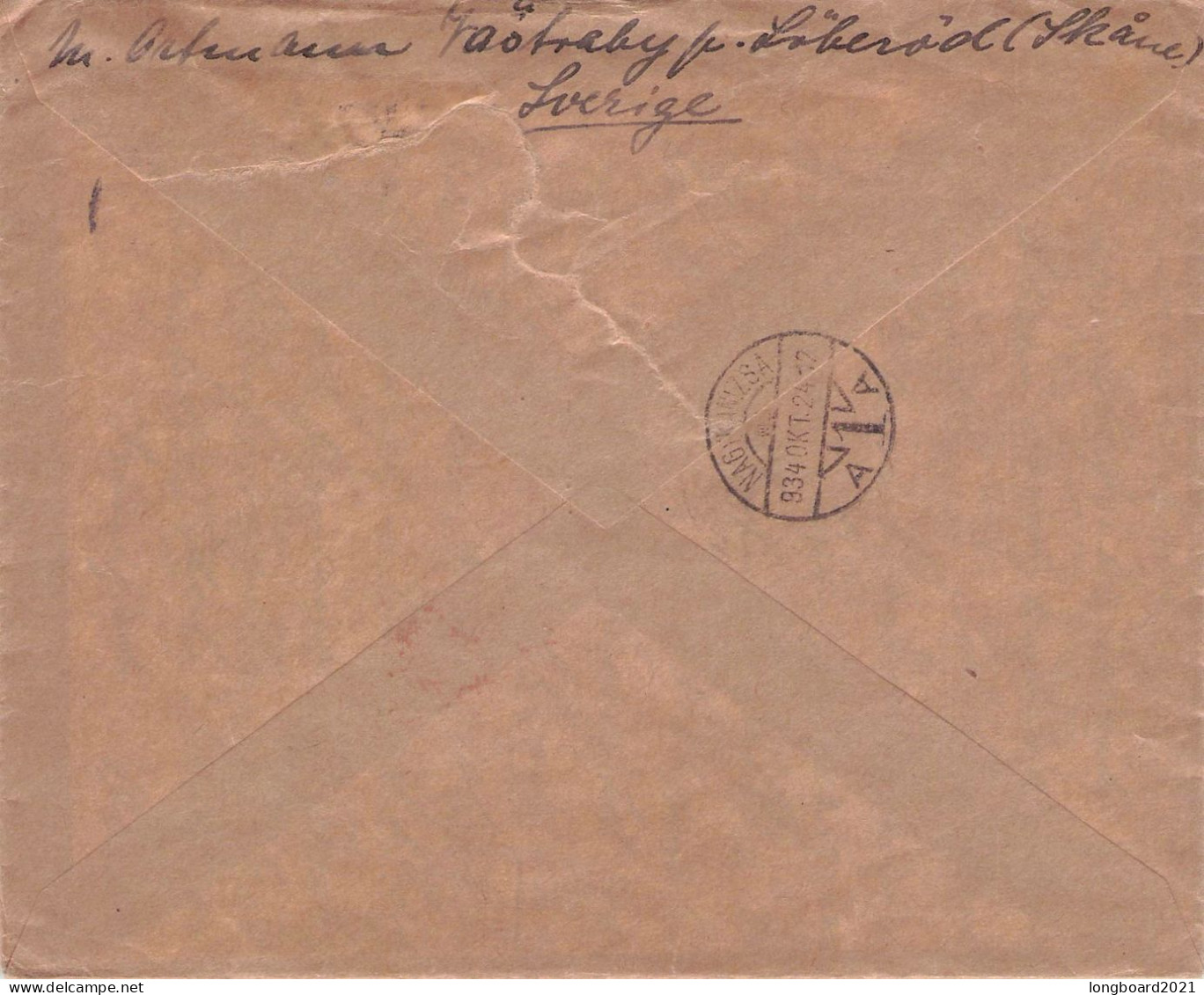 SWEDEN - AIRMAIL 1934 - BERLIN/DE / 7063 - Lettres & Documents