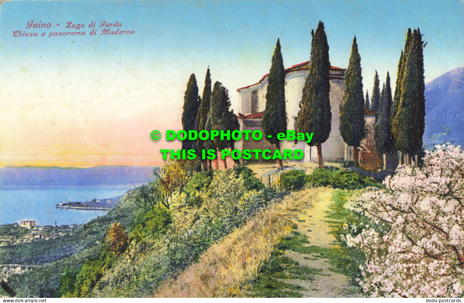 R558415 Gaino. Lago Di Garda. Chiesa E Panorama Di Maderno. Brunner. 1934 - Monde