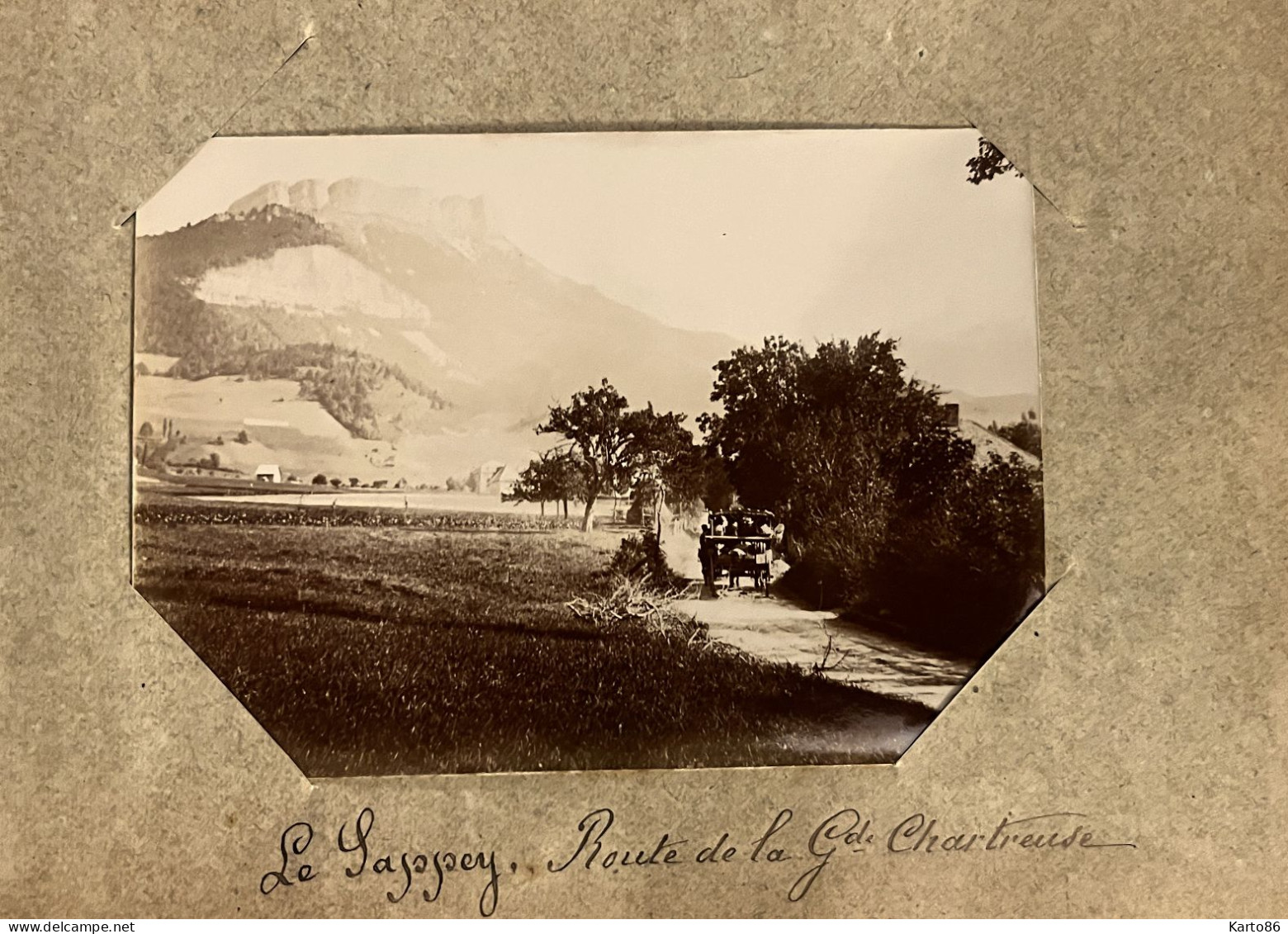 Le Sappey * Route De La Grande Chartreuse * Photo Circa 1890/1910 11.5x8.5cm - Other & Unclassified