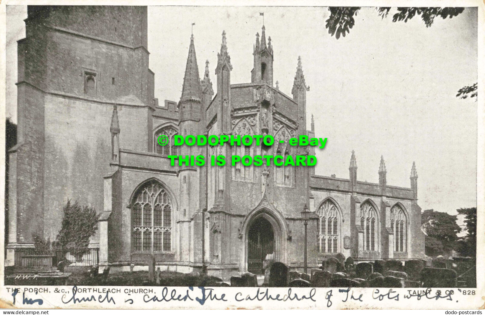 R558418 H. W. T. Porch. Northleach Church. Taunt. 828. Taunts Photographs. 1906 - Monde