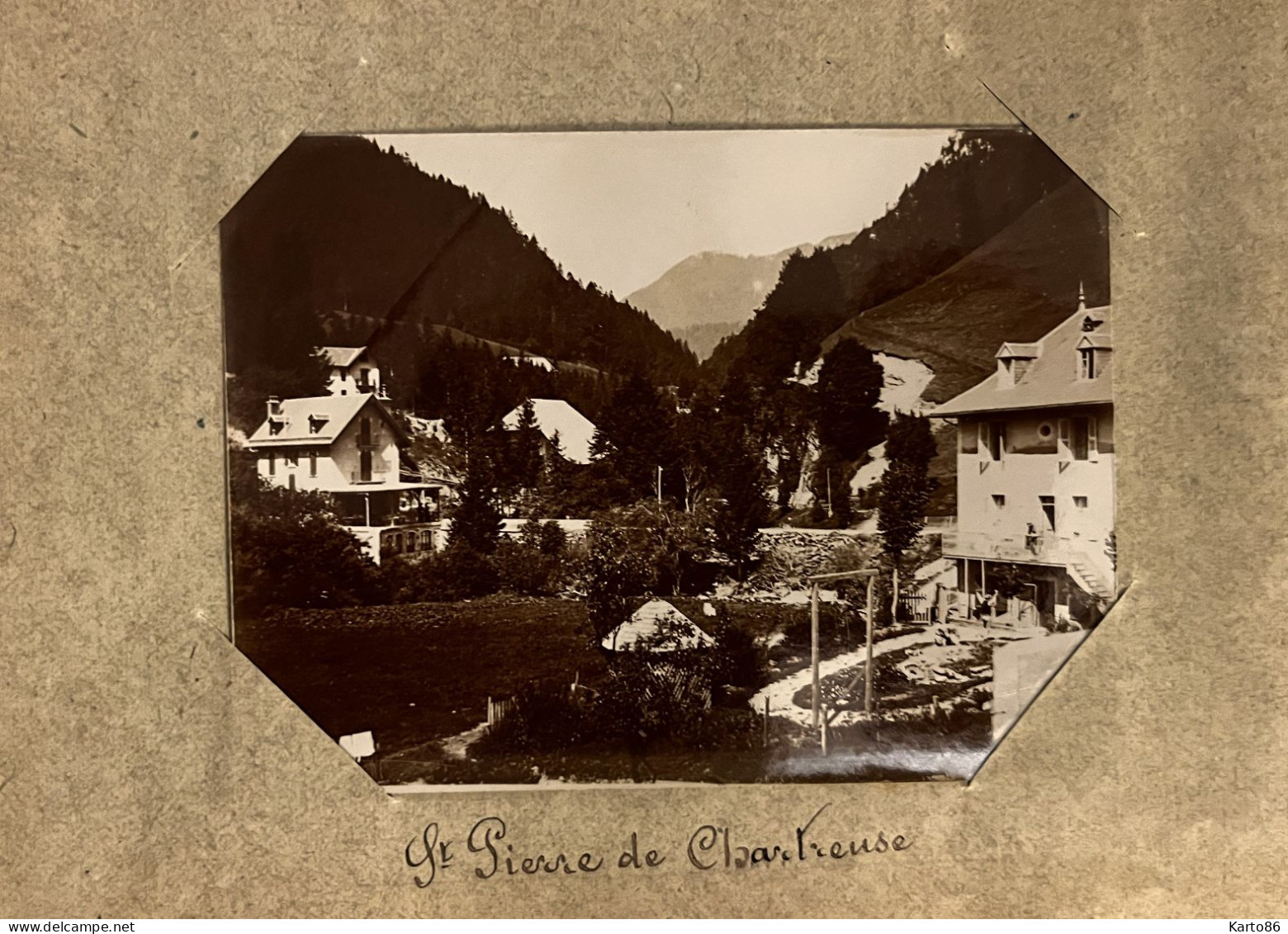 St Pierre De Chartreuse * Vue Intérieure Du Village , Châlets * Photo Circa 1890/1910 11.5x8.5cm - Other & Unclassified