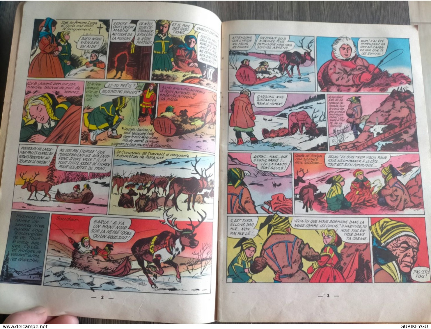 Bd LE TROUPEAU DE CARLA Ciné Color EO 1959 H.ROBITAILLIE  A.D'ORANGE Maison De La Bonne Presse éditions Originale BIEN + - Otros & Sin Clasificación