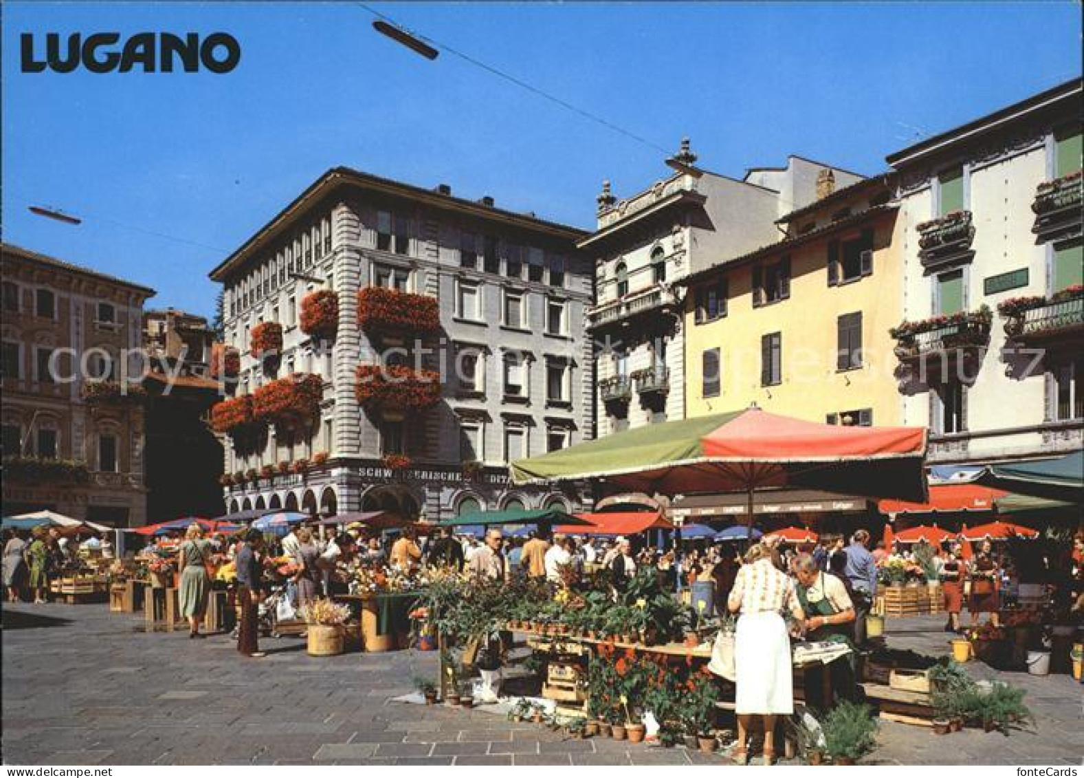 12036823 Lugano TI Piazza Riforma Markt Lugano - Sonstige & Ohne Zuordnung