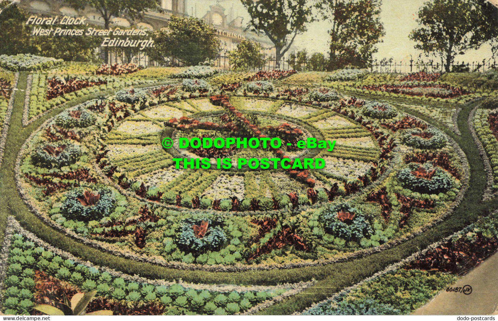 R559114 Edinburgh. Floral Clock. West Princes Street Gardens. Valentine. Colourt - Monde