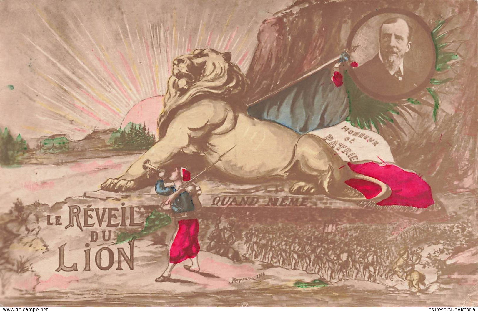 FANTAISIES - Le Réveil Du Lion - Colorisé - Carte Postale Ancienne - Sonstige & Ohne Zuordnung