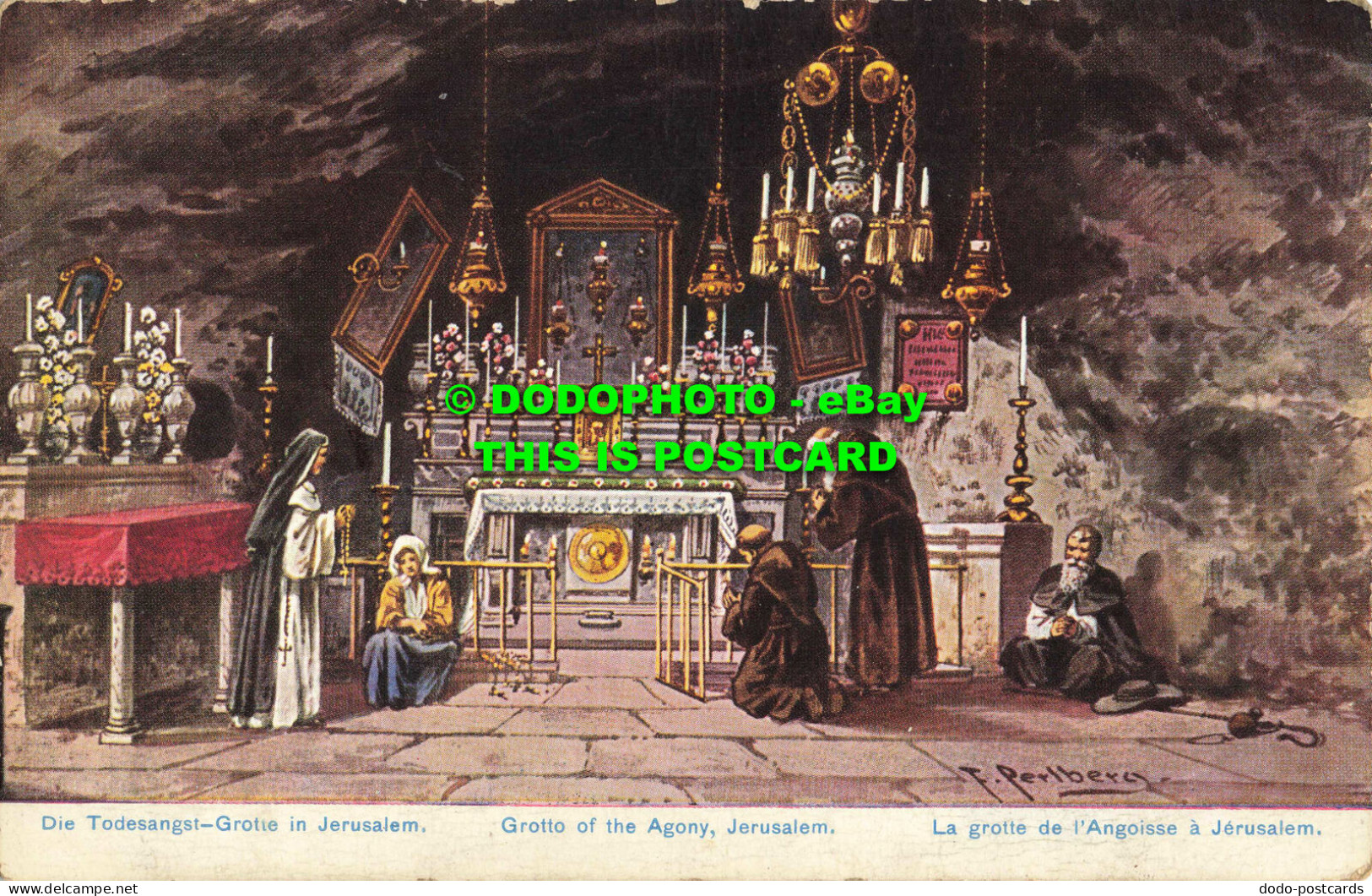 R559117 Jerusalem. Grotto Of The Agony. Serie. 783. Palastine. No. 16 - Monde