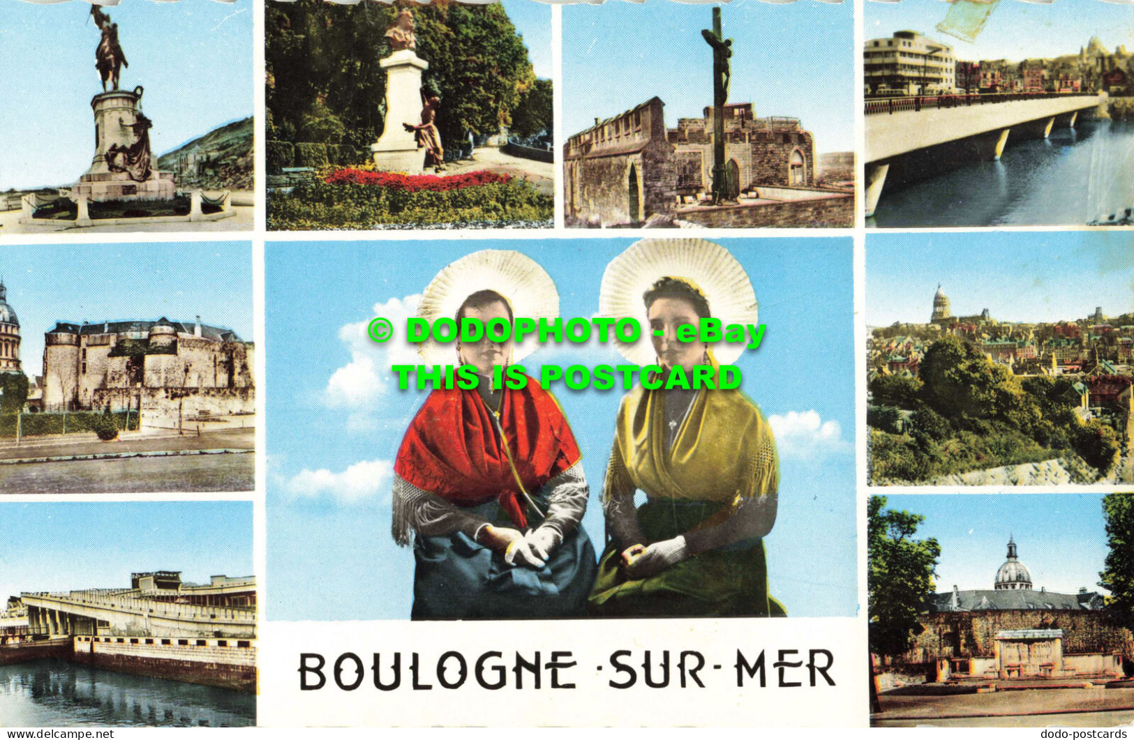 R559119 Boulogne Sur Mer. Globe. No. 81. Bromocolor. RP. Multi View - Monde