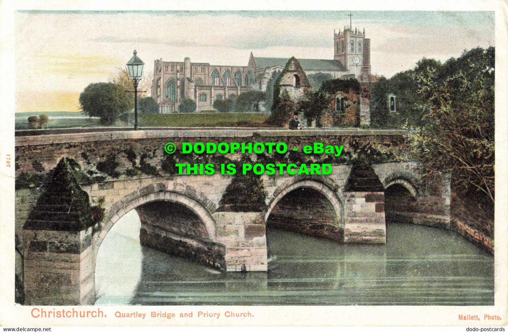 R559451 Christchurch. Quartley Bridge And Priory Church. Pictorial Stationery. A - Monde