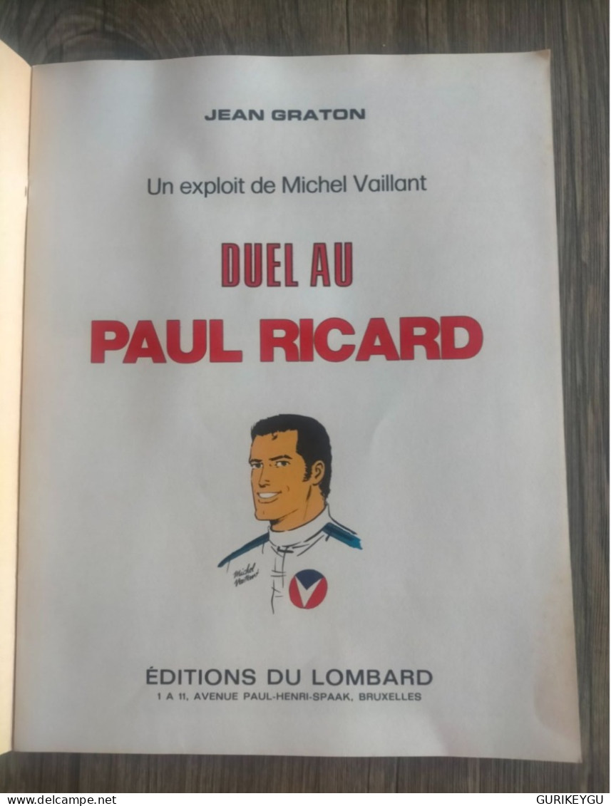 Bd Souple MICHEL VAILLANT DUEL AU PAUL RICARD Jean GRATON  EO 1974 - Altri & Non Classificati