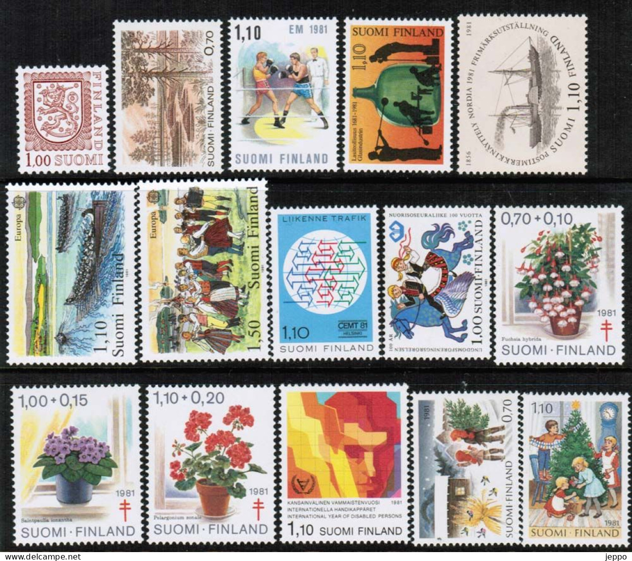 1981 Finland Complete Year Set MNH **. - Full Years