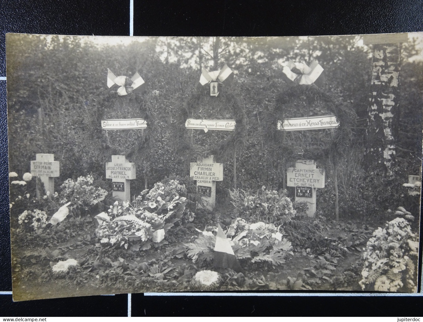 Carte Photo Thuin Cimetière Militaire - Thuin