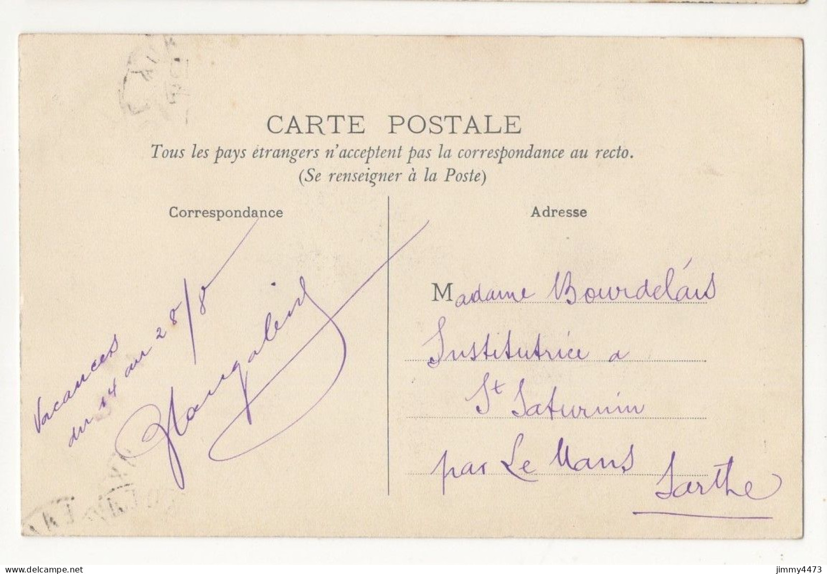 CPA - BORDEAUX En 1910 - Fontaine Fondaudège ( Place Bien Animée ) N° 129 - PP - Bordeaux