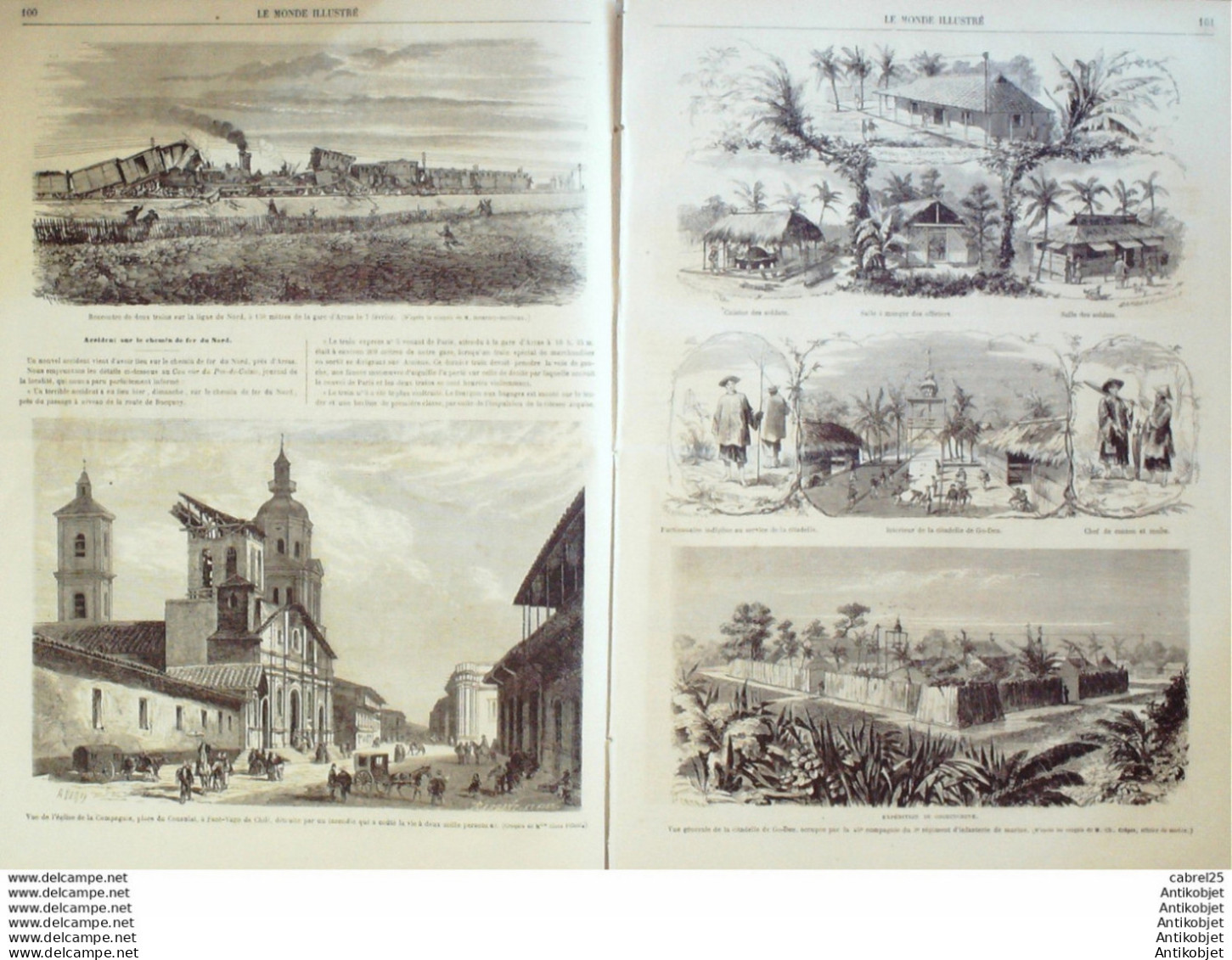 Le Monde Illustré 1864 N°357 Mexique Queratero Arras (62) Viet Nam Go Den  Haïti Sant-Yago Autriche Rendsbourg - 1850 - 1899