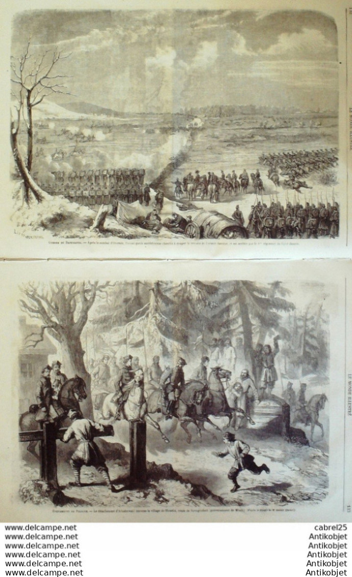 Le Monde Illustré 1864 N°359 Danemark Oversee Pologne Slouska Novogrodeck Ile D'elbe San Martino - 1850 - 1899