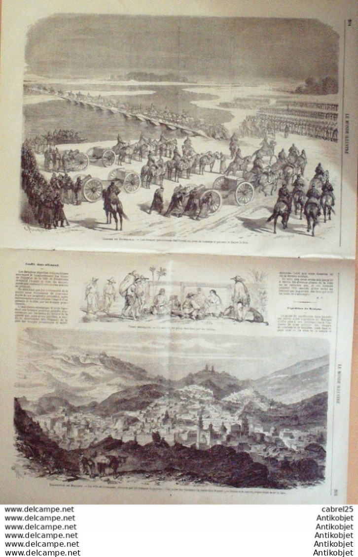 Le Monde Illustré 1864 N°363 Montmartre Solesmes (72) Pologne Varsovie Sénégal Cayor Loro Pifferari Danemark - 1850 - 1899