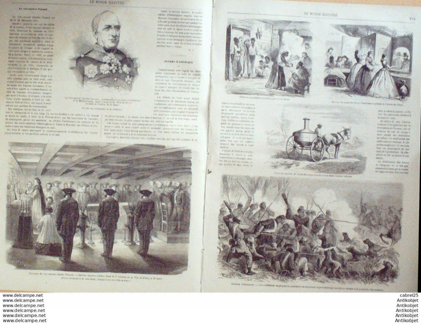 Le Monde Illustré 1864 N°365 Haiti Dieu Vaudoux Mexique Guanajato Charles Penaud - 1850 - 1899