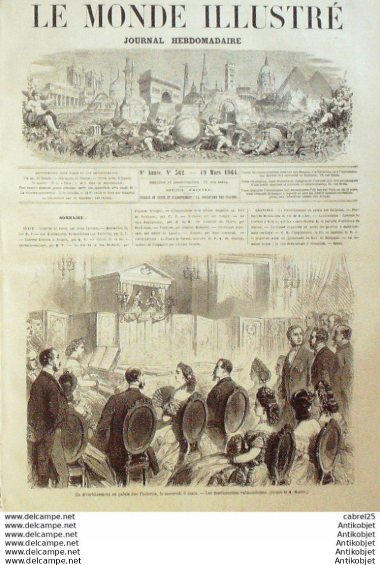 Le Monde Illustré 1864 N°362 Viet Nam Saigon St Germain-en-Laye (78) Jerusalem Maximilen Ii - 1850 - 1899