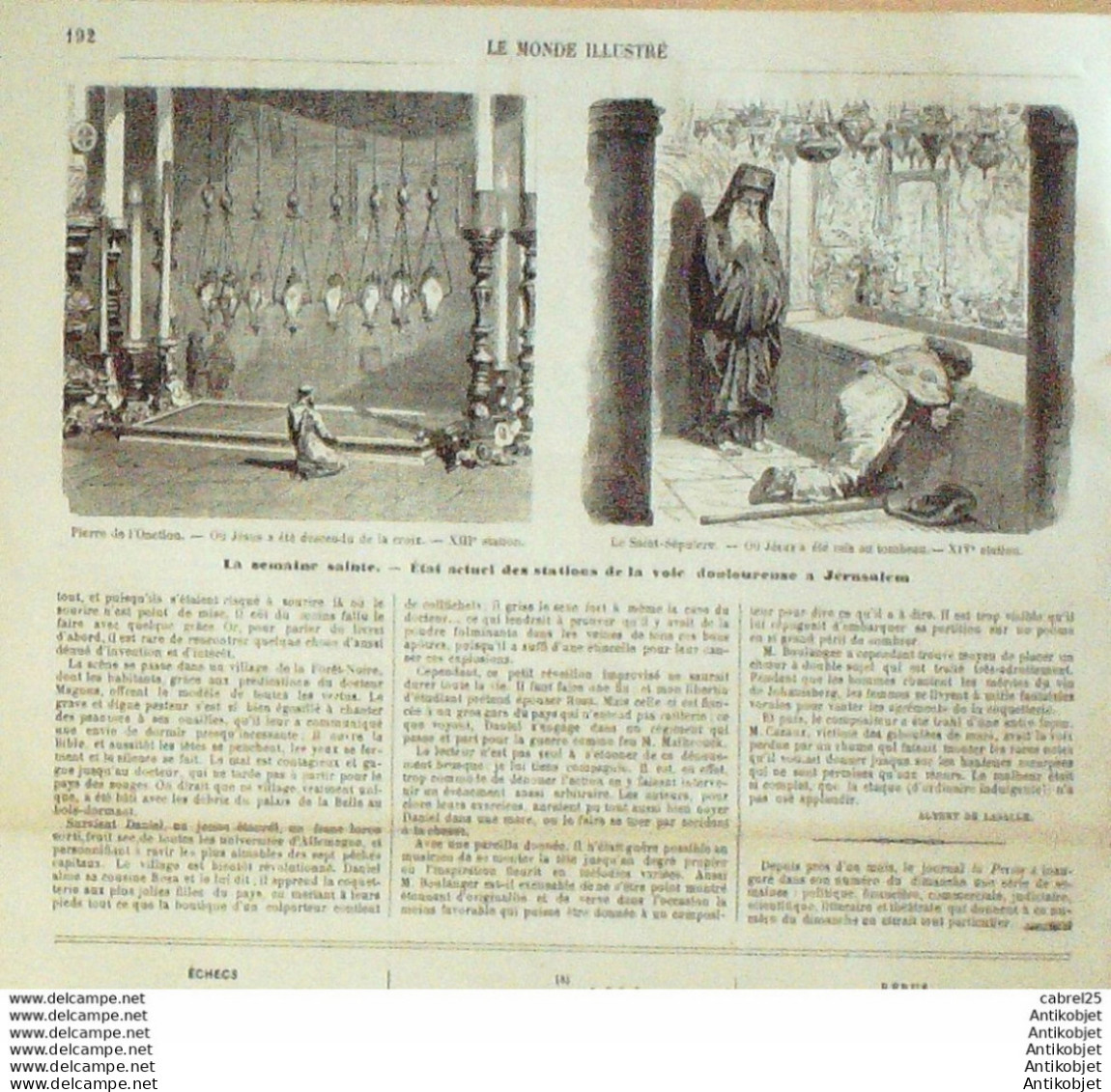 Le Monde Illustré 1864 N°362 Viet Nam Saigon St Germain-en-Laye (78) Jerusalem Maximilen Ii - 1850 - 1899