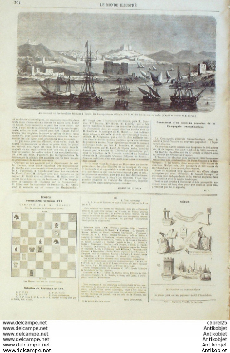 Le Monde Illustré 1864 N°369 Algérie Oran Ouled-Sidi-Sirck Geryville Tunisie Tunis Yughktare - 1850 - 1899