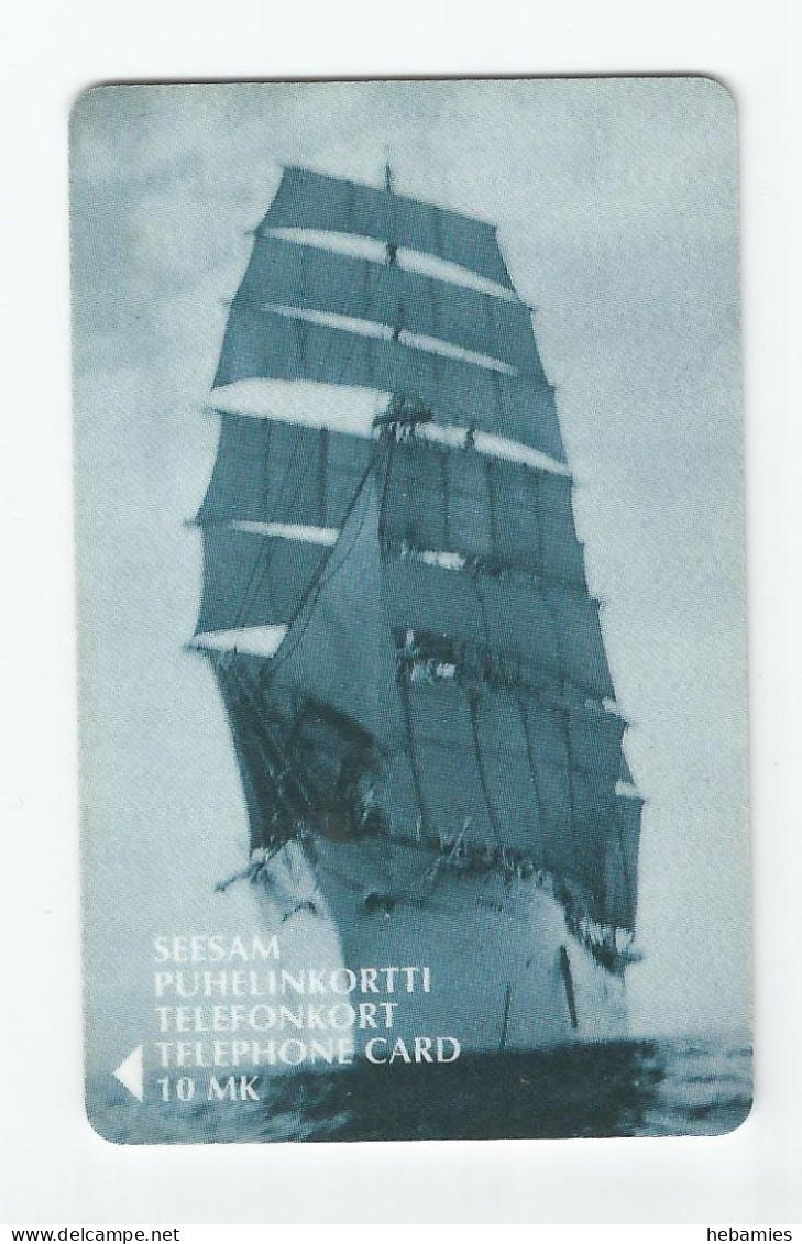 Sailing Ship SUOMEN JOUTSEN -  10 FIM   FINNET - D308 - Magnetic Card - FINLAND - - Barche