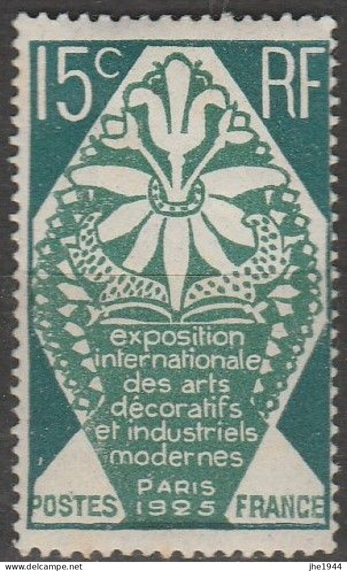 France N° 211 **  Expo Inter Arts Déco - Unused Stamps