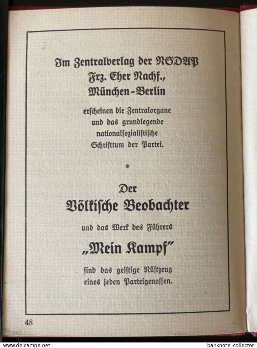 Deutschland, Germany - NSDAP Ausweis - Deutsches Reich - Berlin Schöneberg - 1936 !