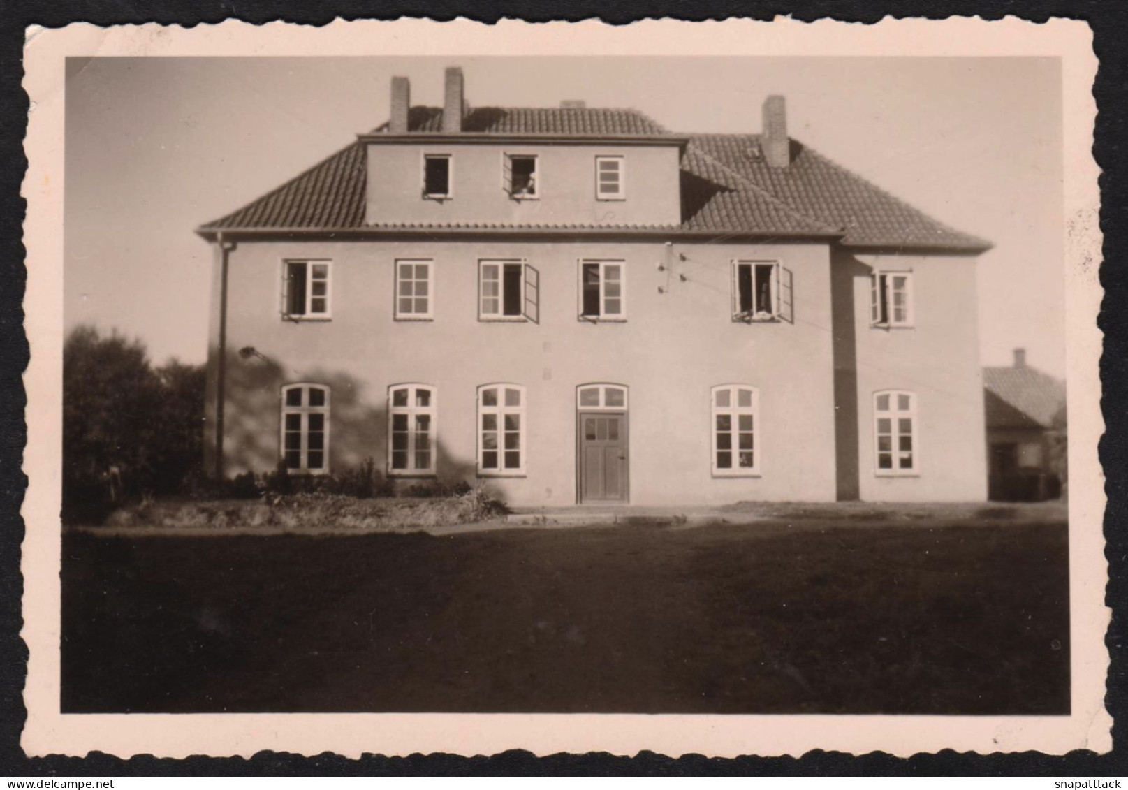 Jolie Photographie Maison à Brodten, Allemagne, Travemünde, Mer Baltique, 1953, 9,3 X 6,3 Cm - Orte