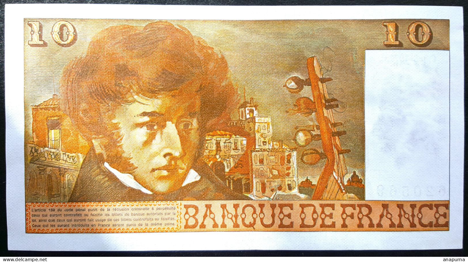 Billet 10 Francs Berlioz - 10 F 1972-1978 ''Berlioz''