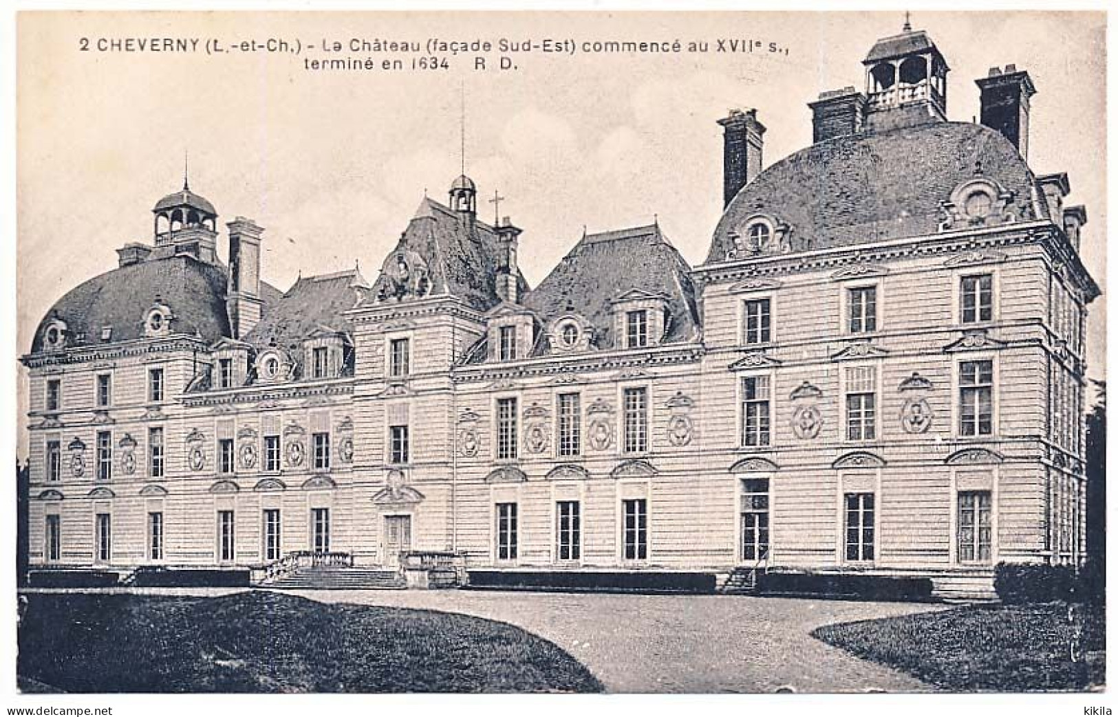 CPA 9 X 14  Loir Et Cher CHEVERNY Le Château (façade Sud-est Commencé Au XVII° S., Terminé En 1634 - Cheverny