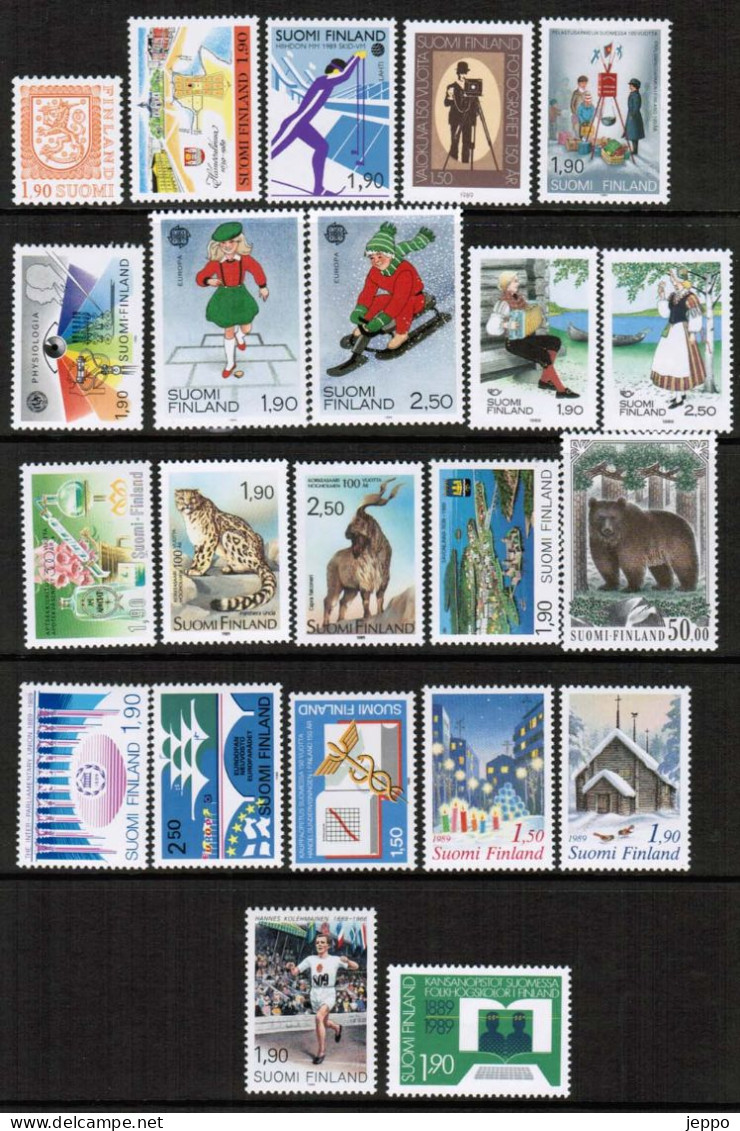 1989 Finland Complete Year Set MNH**. - Años Completos