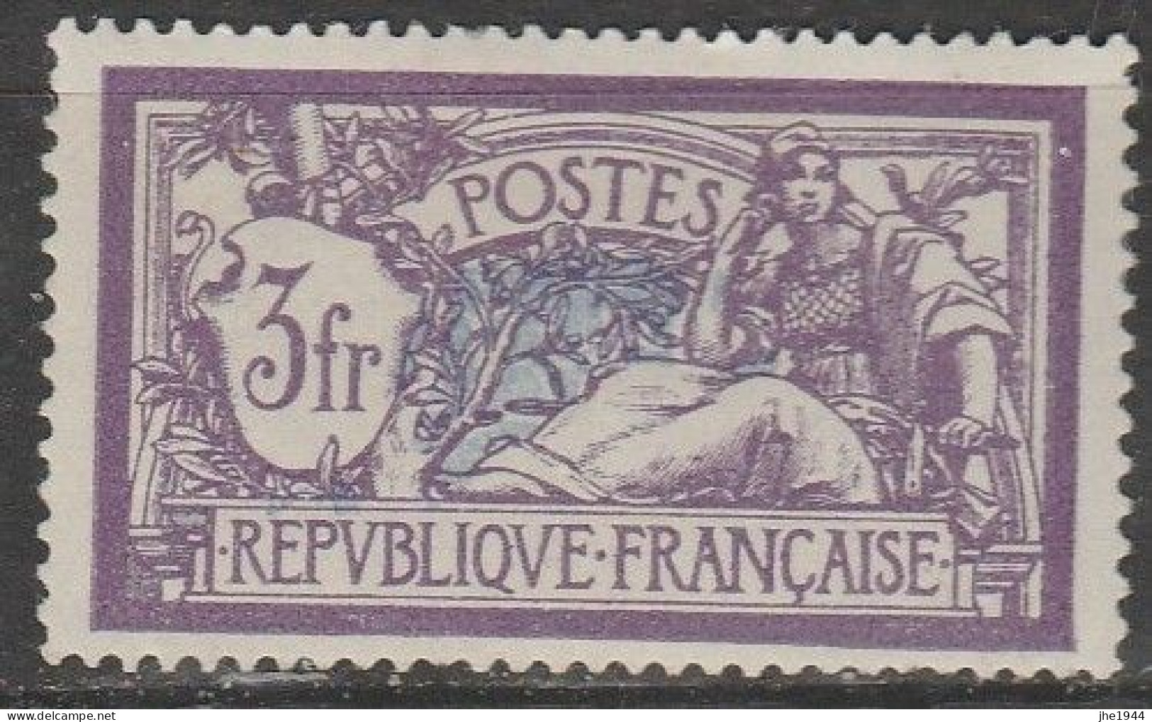 France N° 206 * Type Merson 3f Violet Et Bleu - 1900-27 Merson