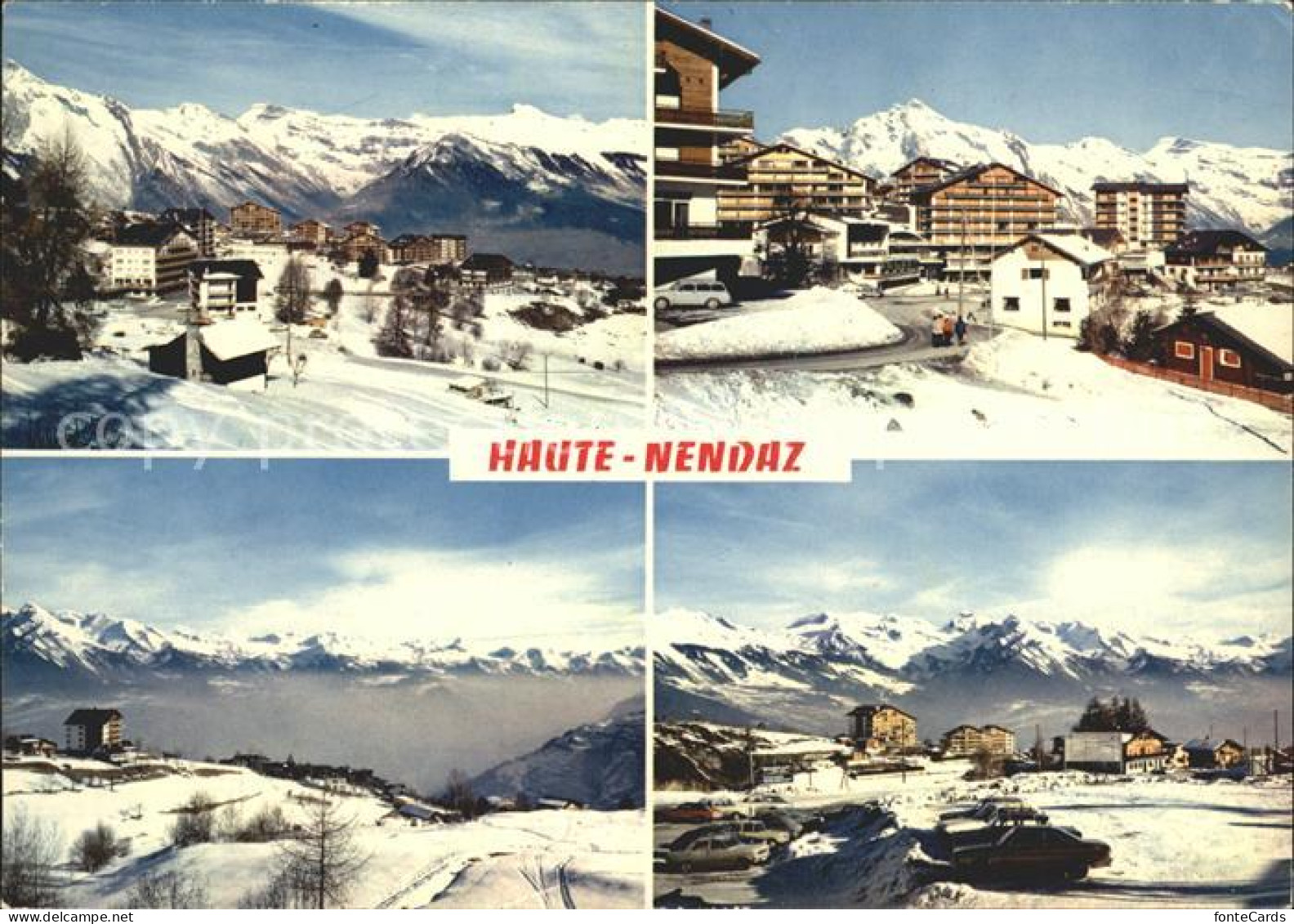 12033871 Haute-Nendaz Teilansichten Wintersportplatz Alpenpanorama Haute-Nendaz - Sonstige & Ohne Zuordnung