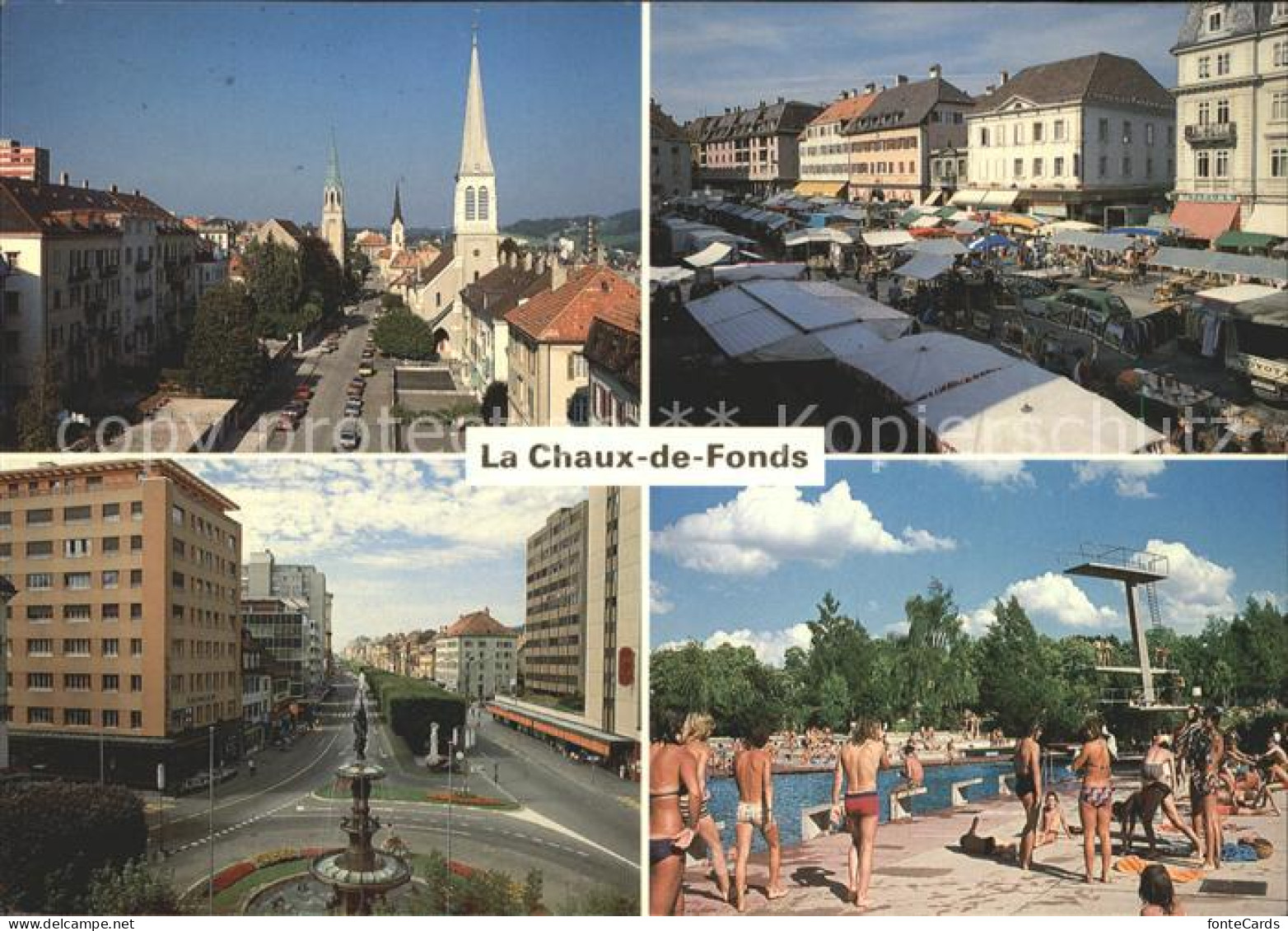 12033548 La Chaux-de-Fonds Freibad Markt  La Chaux-de-Fonds - Sonstige & Ohne Zuordnung