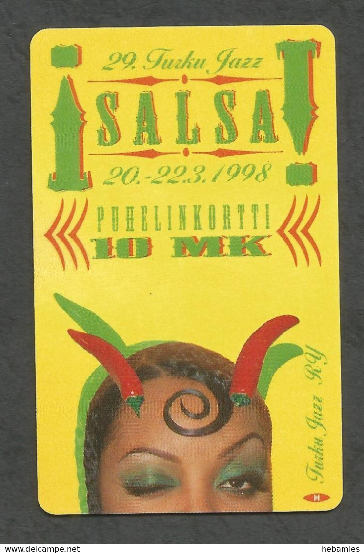 SALSA JAZZ FESTIVAL - 10 FIM  1998  - Magnetic Card - D339 - FINLAND - - Finlande