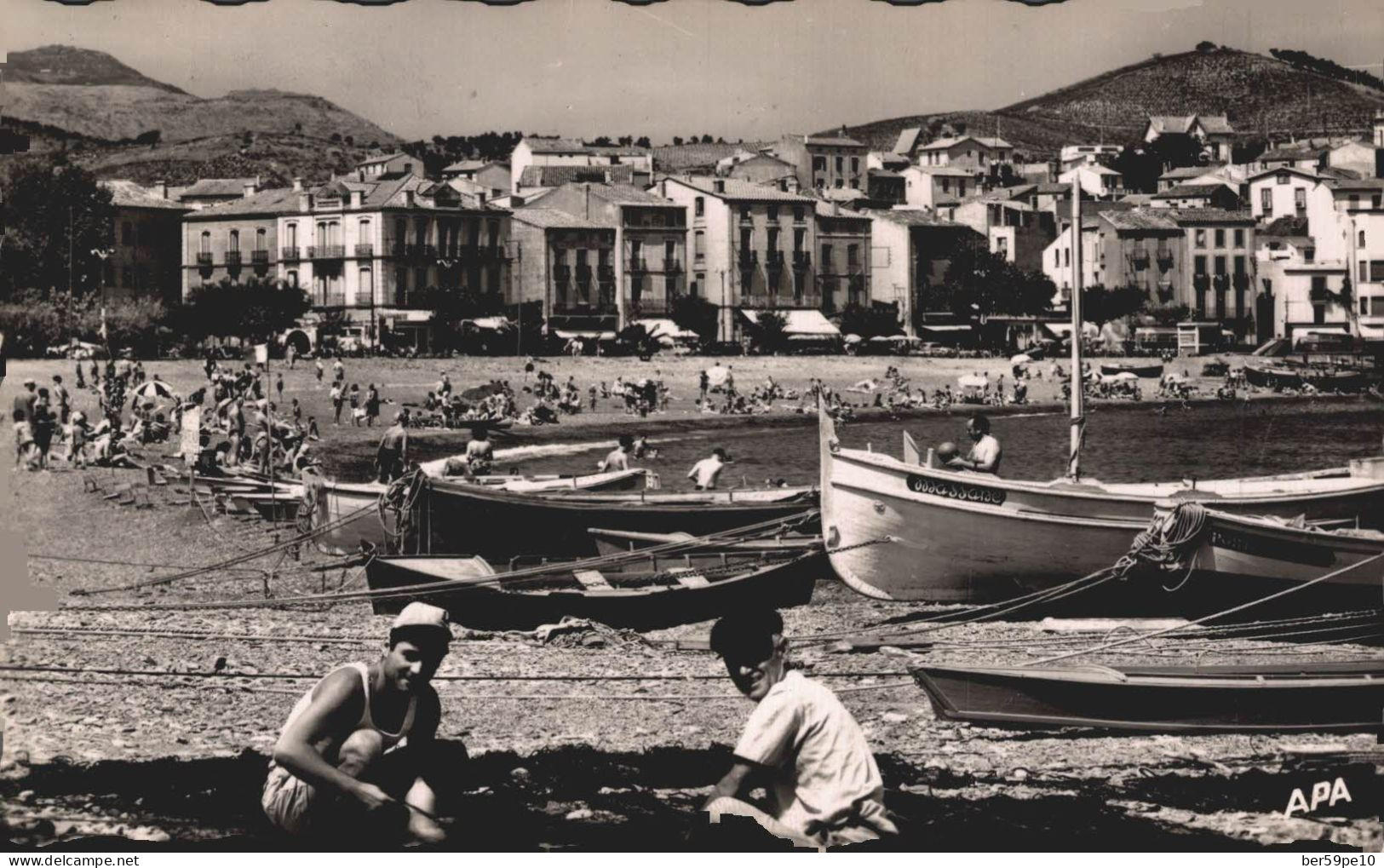 66 BANYULS-SUR-MER UN COIN DE PLAGE LES BATEAUX DE PECHE - Banyuls Sur Mer