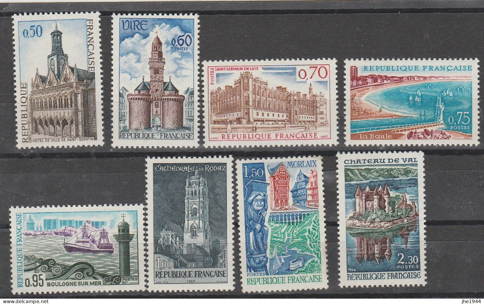 France N° 1499 à 1506 ** Monuments Et Sites - Unused Stamps