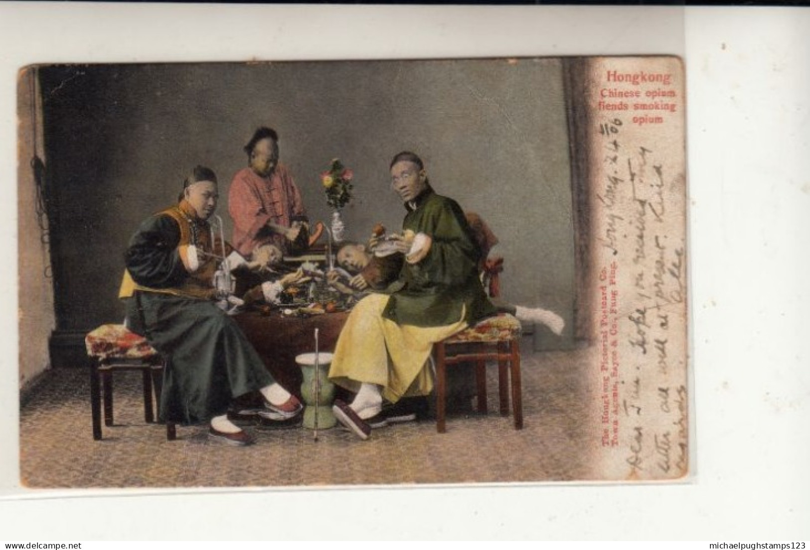 Hongkong / Postcards / Opium - Autres & Non Classés