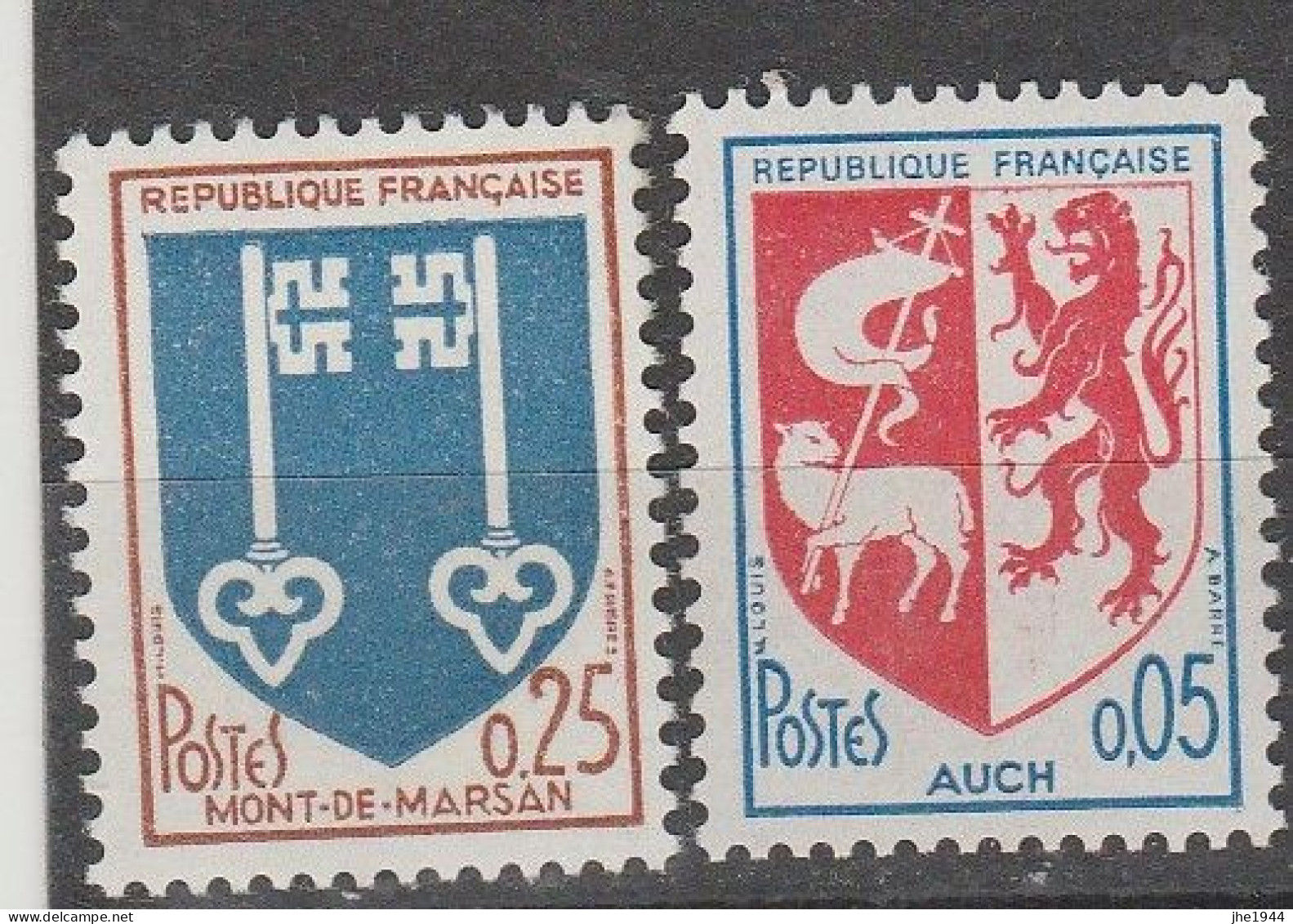 France N° 1468 Et 1469 ** Armoiries De Ville - Unused Stamps