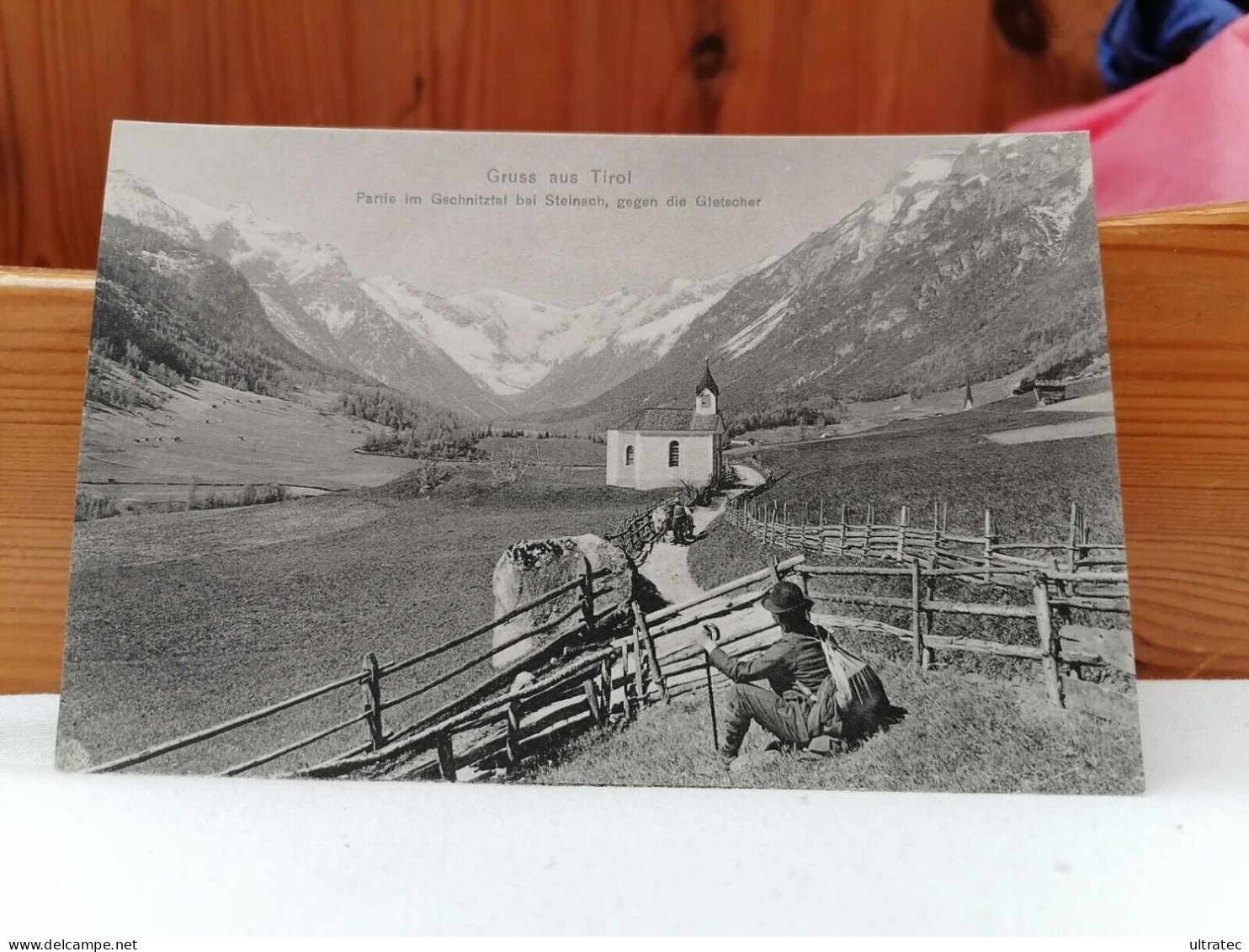 AK "GSCHNITZTAL, STEINACH MIT Gletscher, TIROL CA. 1910" SCHÖNE ALTE POSTKARTE  VINTAGE ANTIK   HEIMAT SAMMLER  ORIGINAL - Steinach Am Brenner