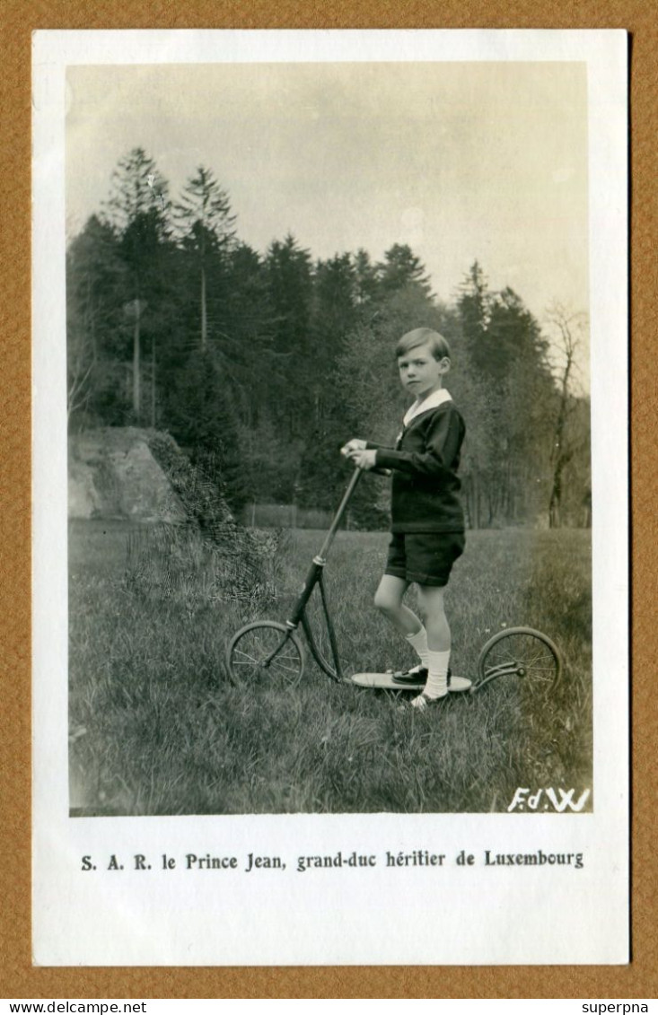 " S.A.R. LE PRINCE JEAN, GRAND DUC HERITIER DE LUXEMBOURG " - Famille Grand-Ducale