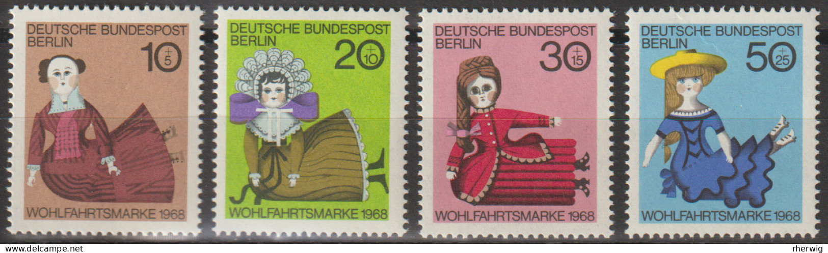 Berlin, 1968, Mi.Nr.322-325 ** -  Ein Satz "Wohlfahrt: Puppen" - Unused Stamps