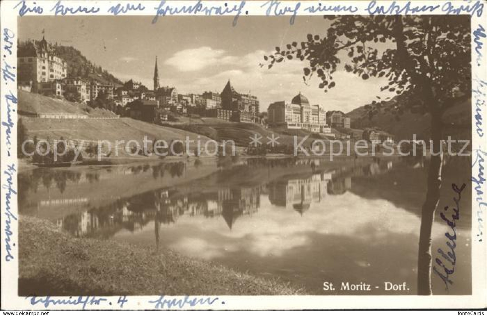 12032992 St Moritz Dorf GR Blick Vom See Aus St Moritz - Other & Unclassified