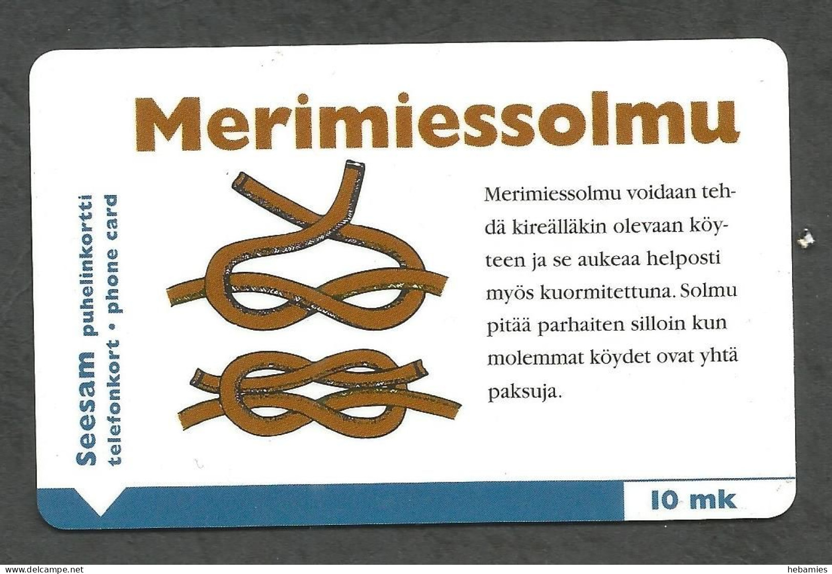 REEF KNOT - 10 FIM  1998  - Magnetic Card - D354 - FINLAND - - Barcos