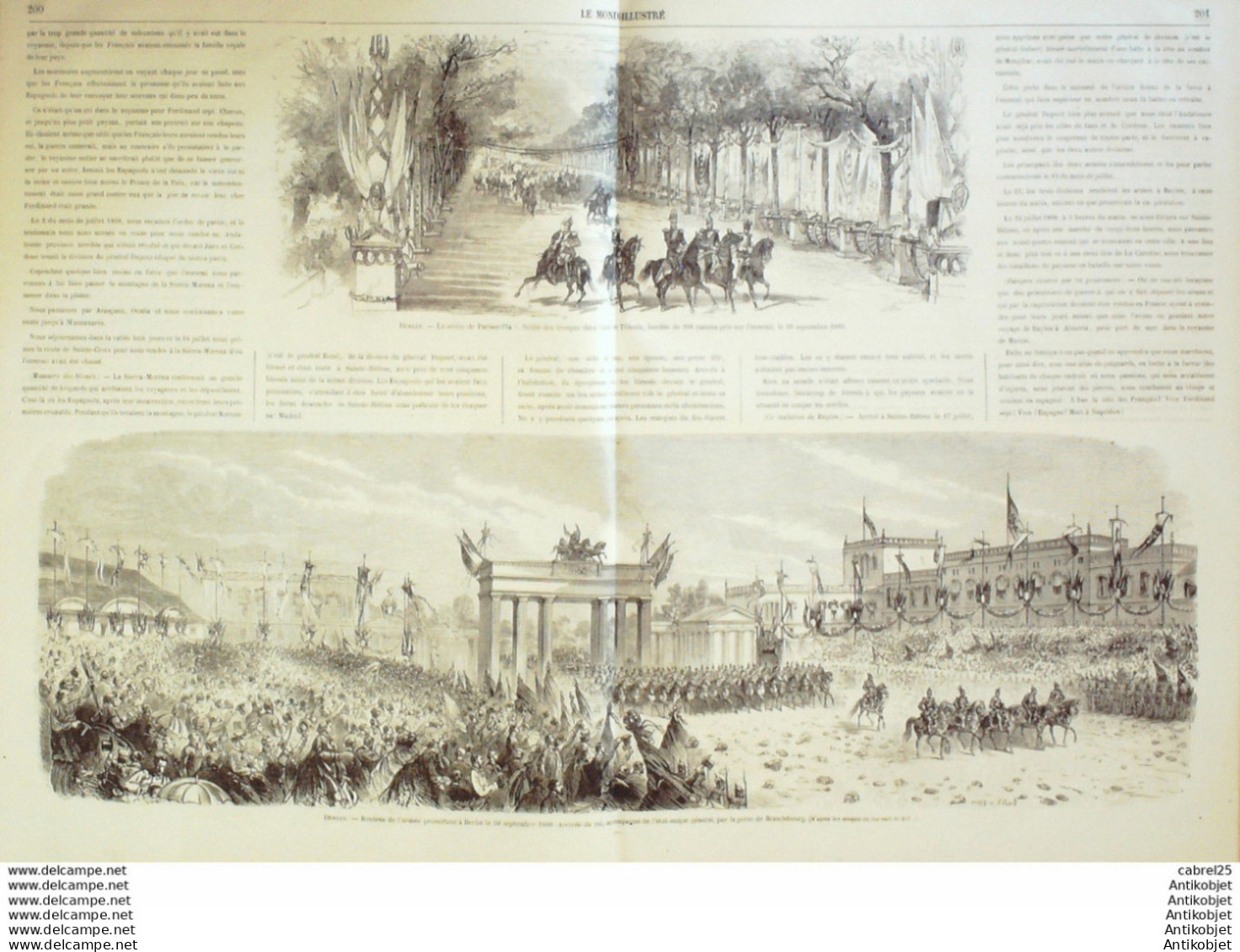 Le Monde Illustré 1866 N°494 Italie Venise Allemagne Berlin Autriche Stadtgrabea   - 1850 - 1899